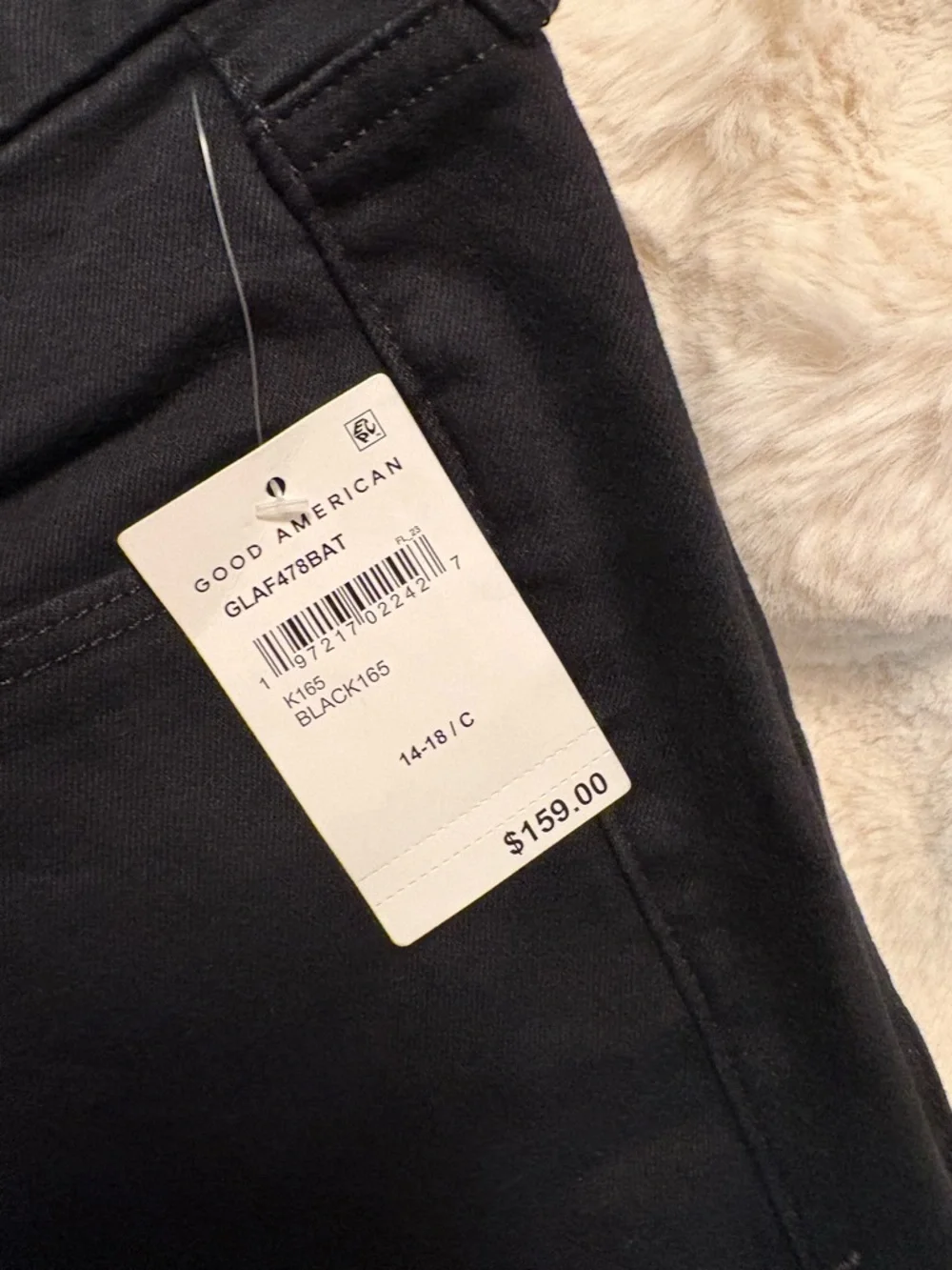 Good American Black Good Leg Jeans - Good Legs size 14-18